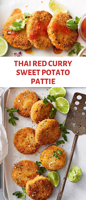 Thai Red Curry Sweet Potato Pattie