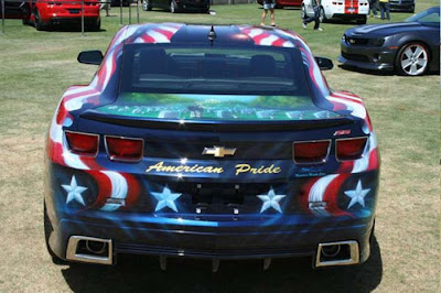 Awesome Patriotic Airbrushed Camaro Seen On lolpicturegallery.blogspot.com