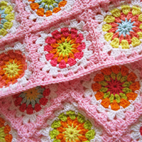 Crochet Pattern Flower Square II