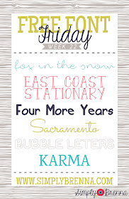 free font downloads simplybrenna free font friday week 22