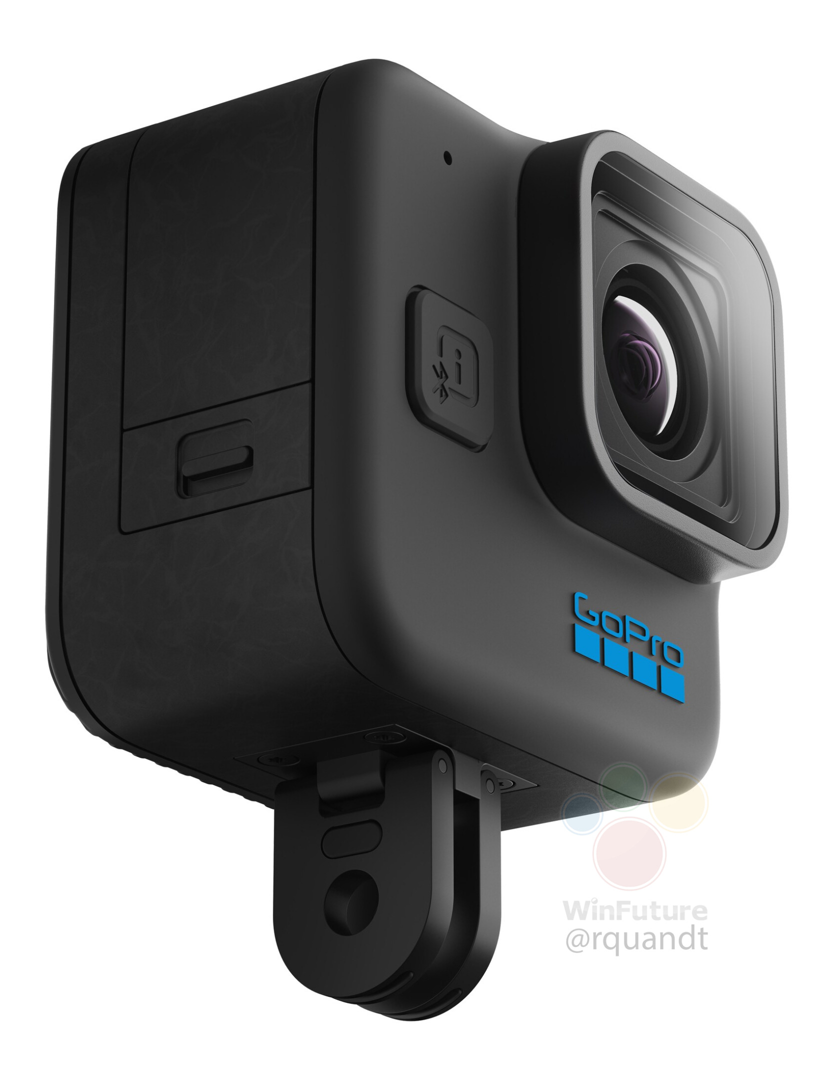 GoPro Hero 11 Black Mini, крепления снизу и дверца батарейного отсека