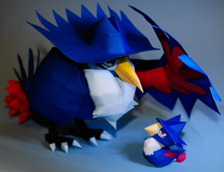 Pokemon Honchkrow Papercraft