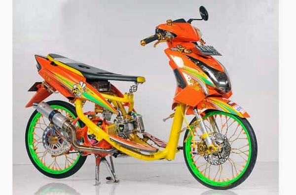 modifikasi motor mio soul airbrush  tahun ini