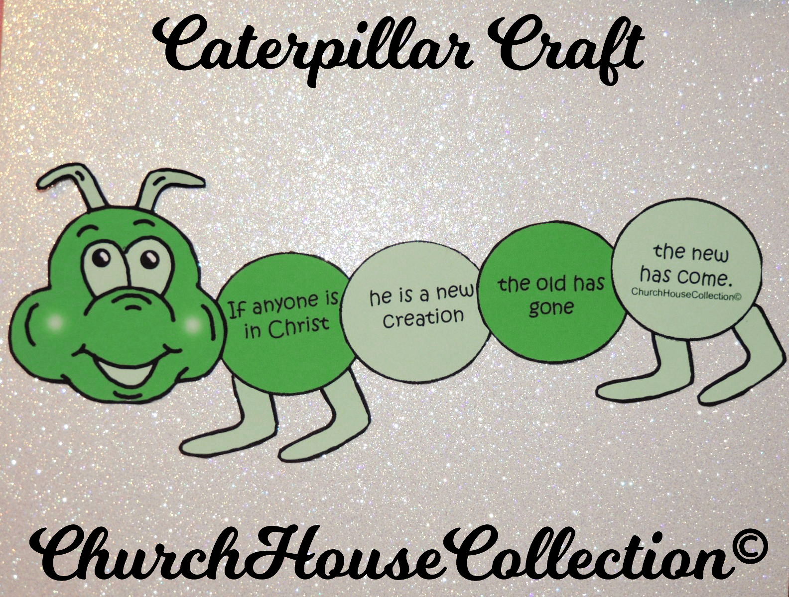 Caterpillar Craft For Sunday School Kids 2 Corinthians 5 17