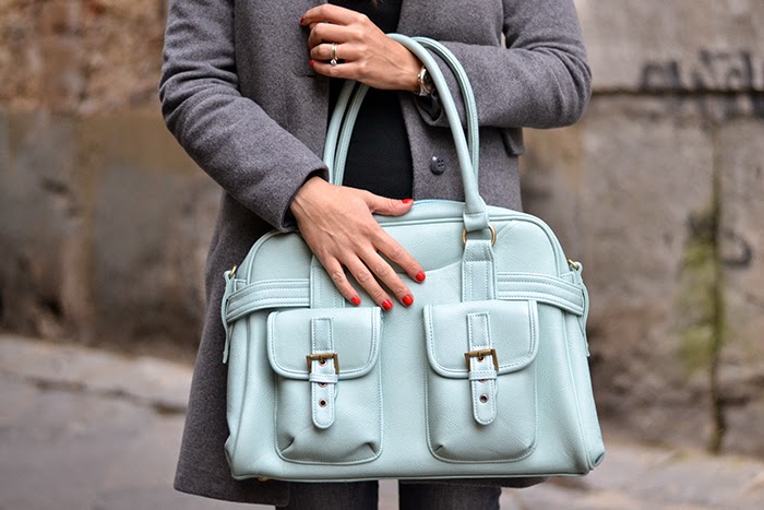 maxi borsa azzurra