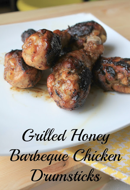 Grilled Honey Barbeque Chicken Drumsticks #VIVACleansLikeCloth #ad