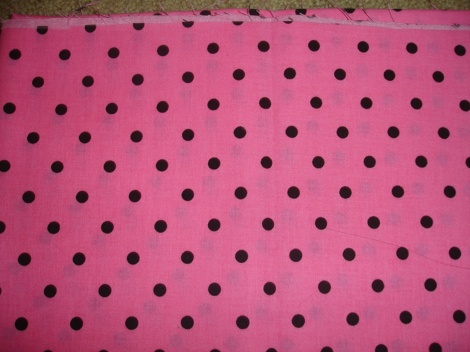 Modest Moma: Pink with Black Polka Dots