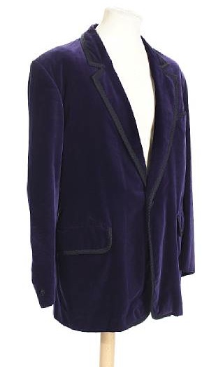 smoking jacket with cravat. velvet smoking jacket was