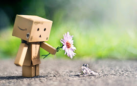 Wallpaper Danbo Romantis