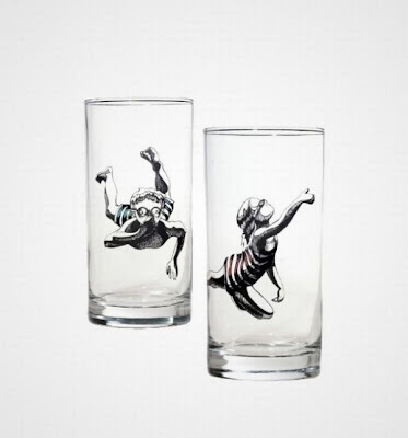 creative water glasses