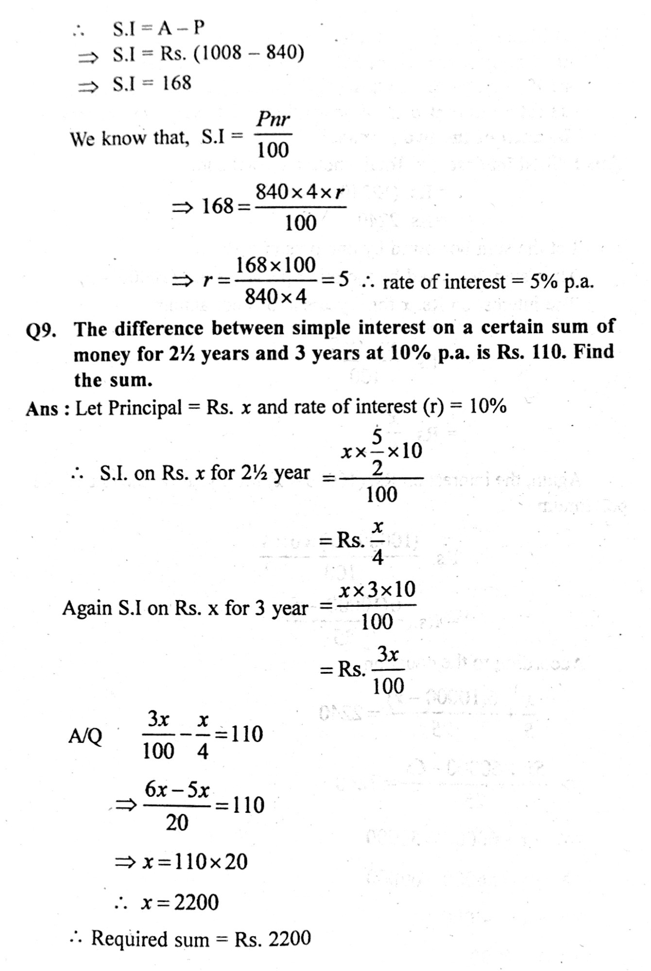 Business mathematics BCom 4th sem Unit 4 Mathematics Finance simple and compound interest important definition notes and practical problem solution