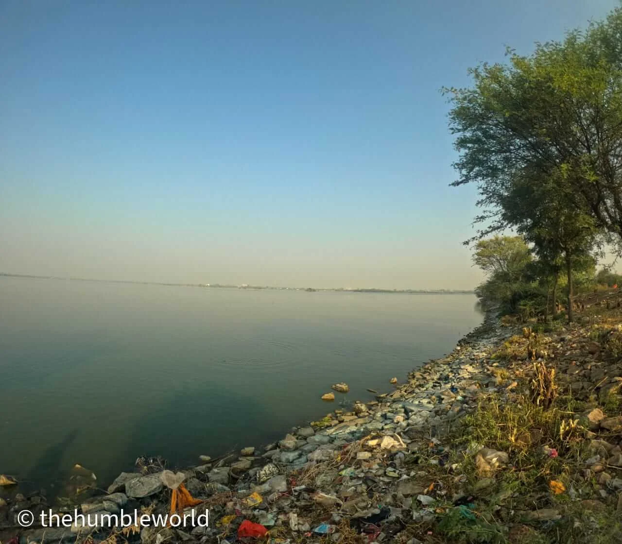 Lake is surrounded by garbage and has no proper maintenance of it.