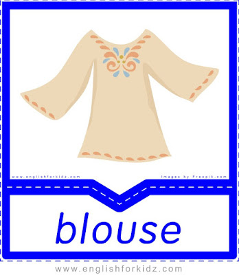 Blouse - clothes flashcards