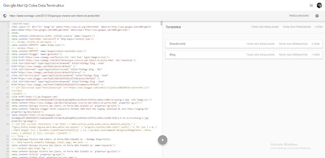 Template dari Mas Sugeng - VioMagz Google Testing Tool: PostPage