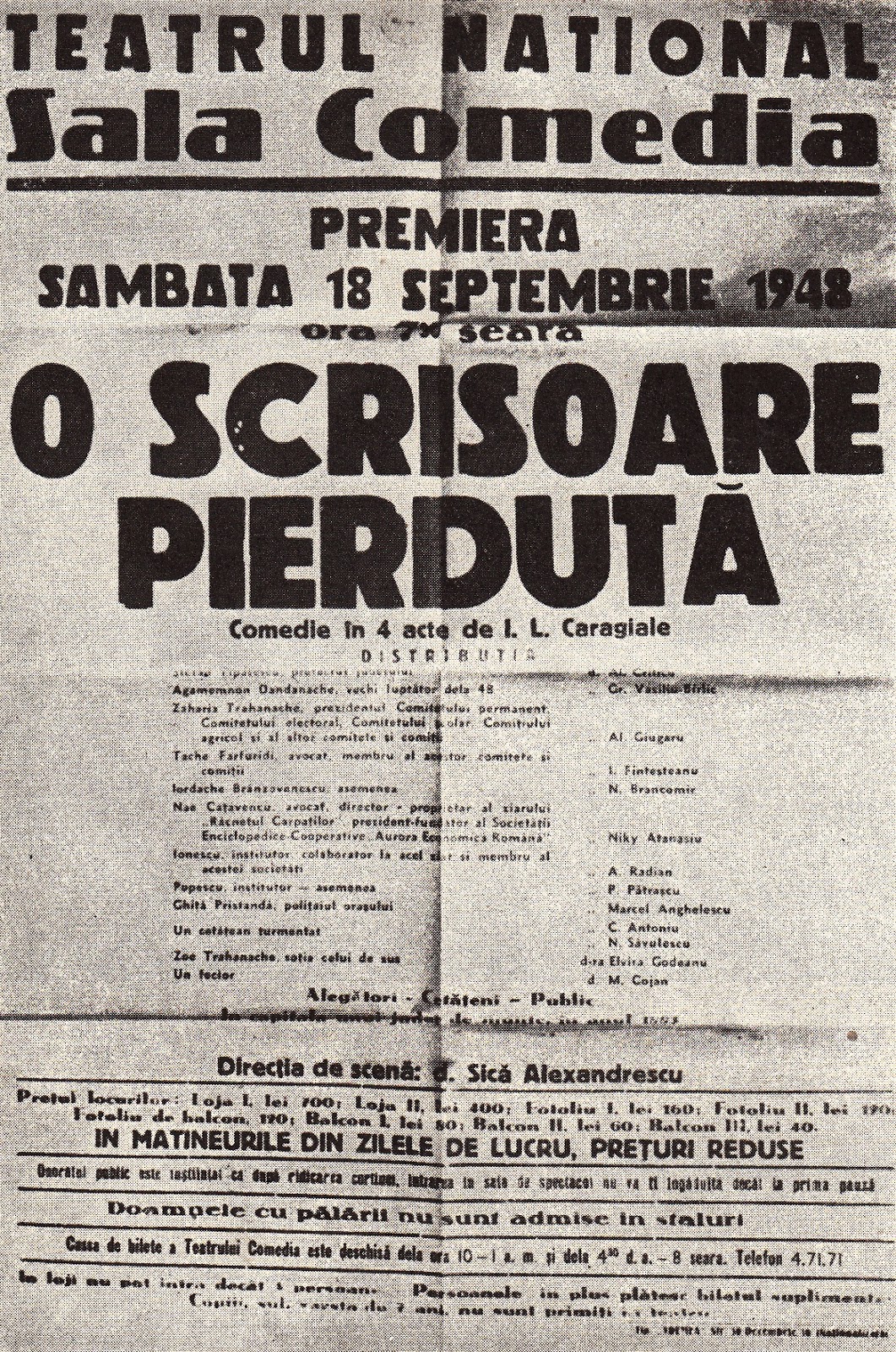 Imi Pasa Teatrul In Romania Dupa 23 August 1944