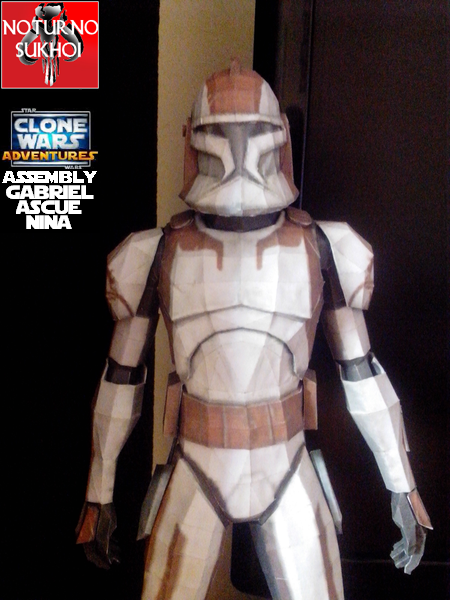 CC5869 Clone Commander Stone Papercraft