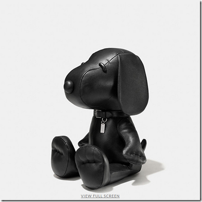 COACH X Peanuts medium leather snoopy doll - USD 750 - black