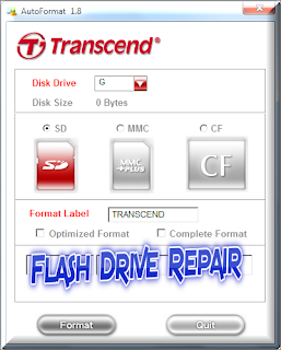 Format Corrupted Transcend Memory cards SD,MMC,CF with Transcend Auto Formatter