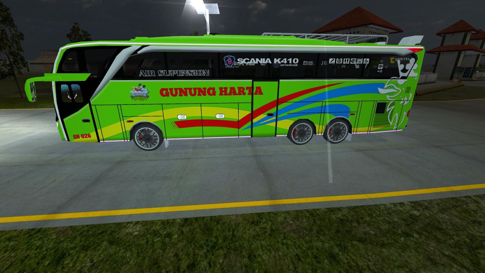 Livery Bus Gunung Harta JB3 SHD by Hanafi BUSSID Bagus ID