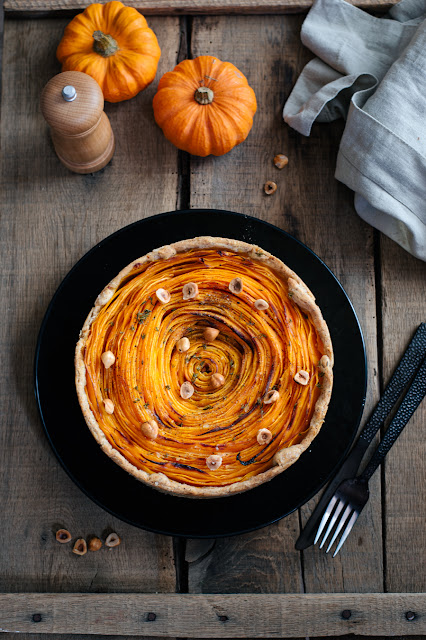 Tarte spirale à la butternut