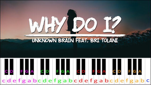 Why Do I? by Unknown Brain feat. Bri Tolani Piano / Keyboard Easy Letter Notes for Beginners