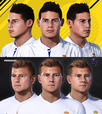 PES 2021 Faces James Rodriguez & Toni Kross by LR7