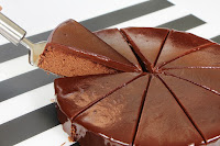 Pastel volcado doble chocolate - uso sugerido
