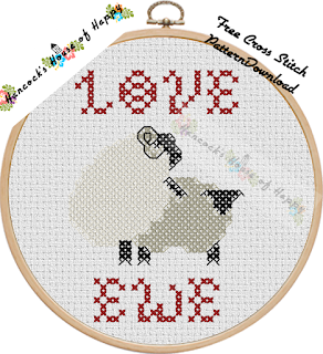 sheep cross stitch design