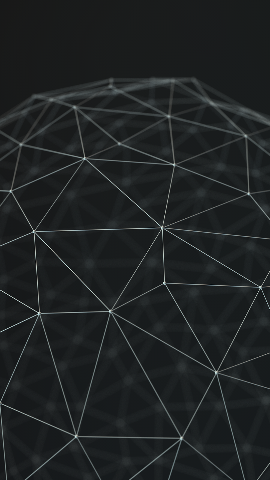  Polygons Connected Gray Android Wallpaper 