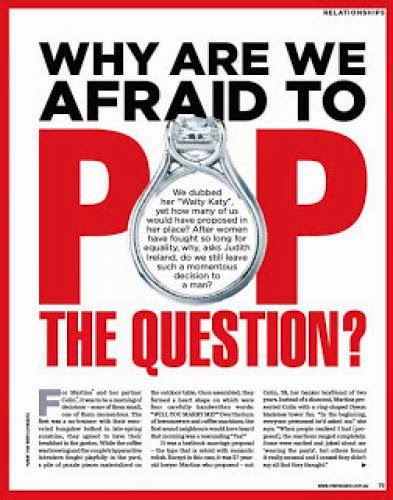 Would You Propose To Your Boyfriend Marie Claire And I Ask The Question