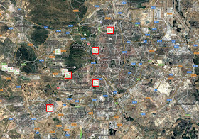 Mapa de aparcabicis REB en el Transporte Público - pincha para ampliar el plano