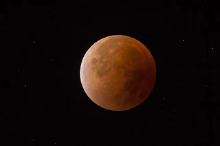 Moon turns blood red during lunar eclipse