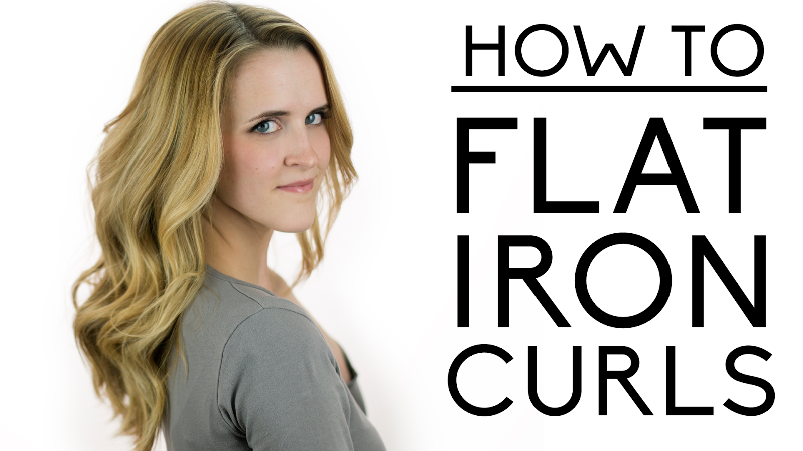 Hair And Make Up By Steph How To Curl Your Hair With The Flat Iron