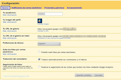 picasa-configuracion-general