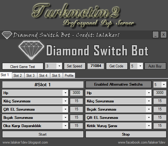 Turkmetin2.com İçin Diamond Switch Efsun Botu