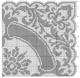 Скатерть В cтиле Рококо крючок схема 2