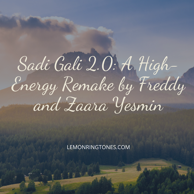 Sadi Gali 2.0: A High-Energy Remake by Freddy and Zaara Yesmin