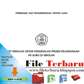 Download Paket Simulasi Pengenalan Proses Pelaksanaan Penilaian Kinerja Guru (PKG) Format Office Word doc