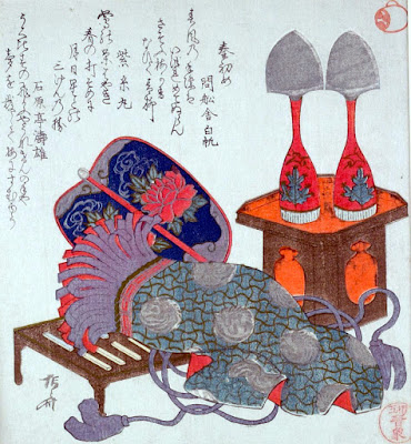 Ukiyo-e. Surimono. Shinsai.