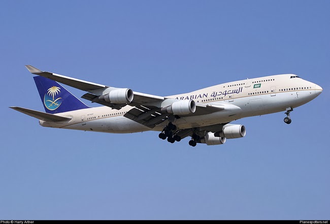 Pesawat Saudi Arabian Boeing 747