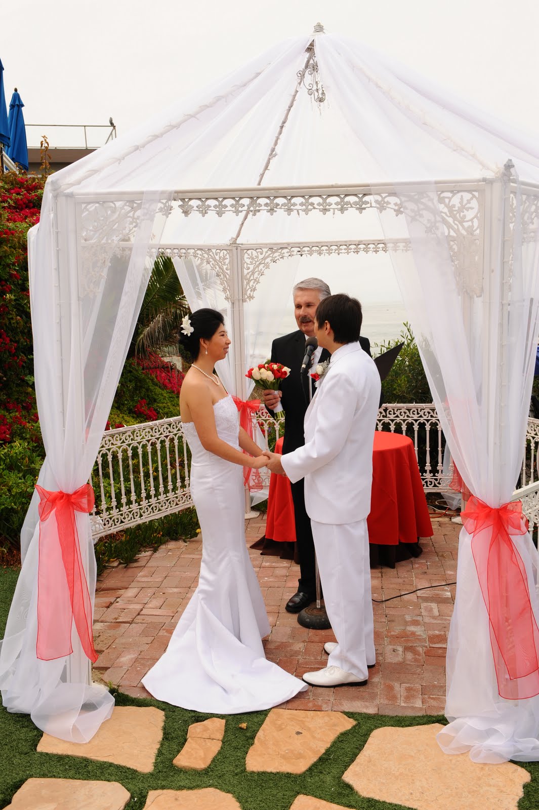 beach wedding gazebo with