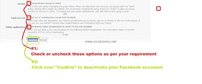 how to deactivate facebook account