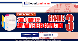 NEW! GRADE 2 SUMMATIVE TEST COMPILATION FOR 3RD QUARTER  SY 2023-2024, FREE DOWNLOAD