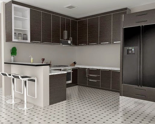 Warna Keramik  Untuk  Dapur  Desain Rumah Minimalis Terbaru 