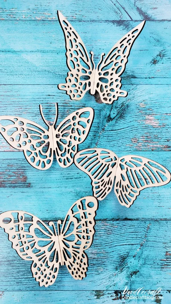 3D Butterflies with xTool M1 Laser Cutter  Here's the perfect craft to absolutely WOW your guests and it only takes a few minutes!   See how easy and fast it is to make these darling dimensional butterflies with basswood and the xTool.   Gorgeous on the festive holiday table, as stunning Christmas tree decorations/ornaments or just because.