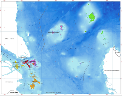 Letak Geografis Kabupaten dan kota Provinsi Kepulauan Riau (Kepri)