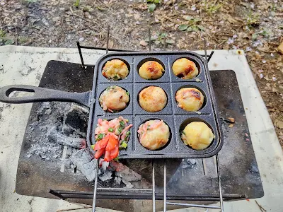 ダイソー鋳物タコ焼きプレートで春のソロたこパー