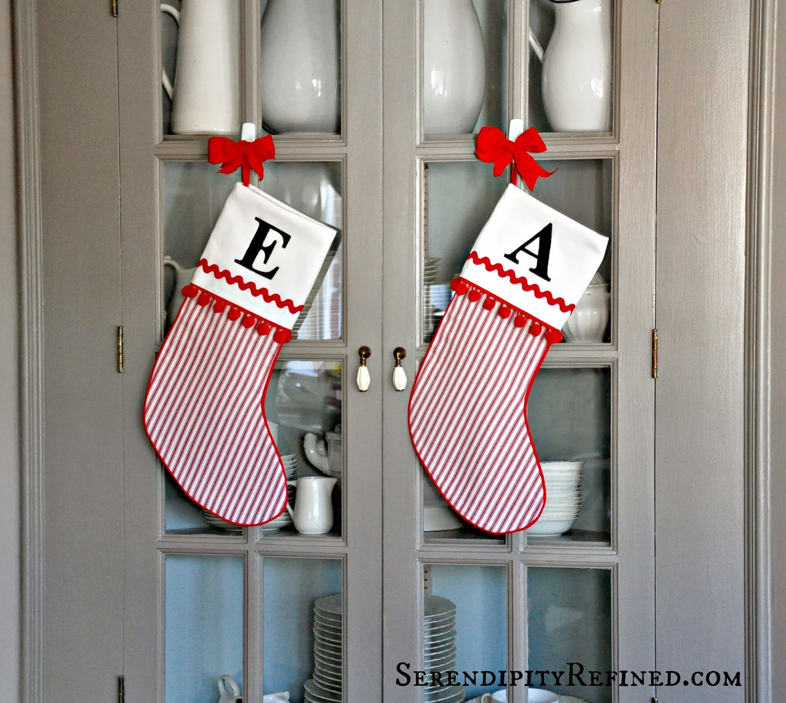 Serendipity Refined Blog: How to Make A Christmas Stocking (Free