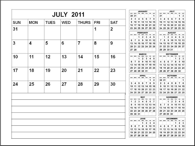 Printable 2011 Calendar July printable july 2011 calendar. Printable 2011 Calendar July