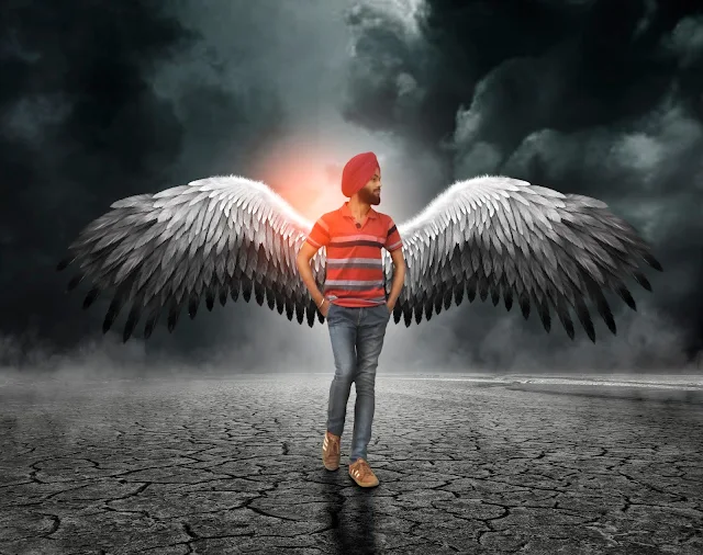 Photoshop Wings Manipulation